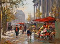Edouard Cortes - Flower Seller at the Madeleine